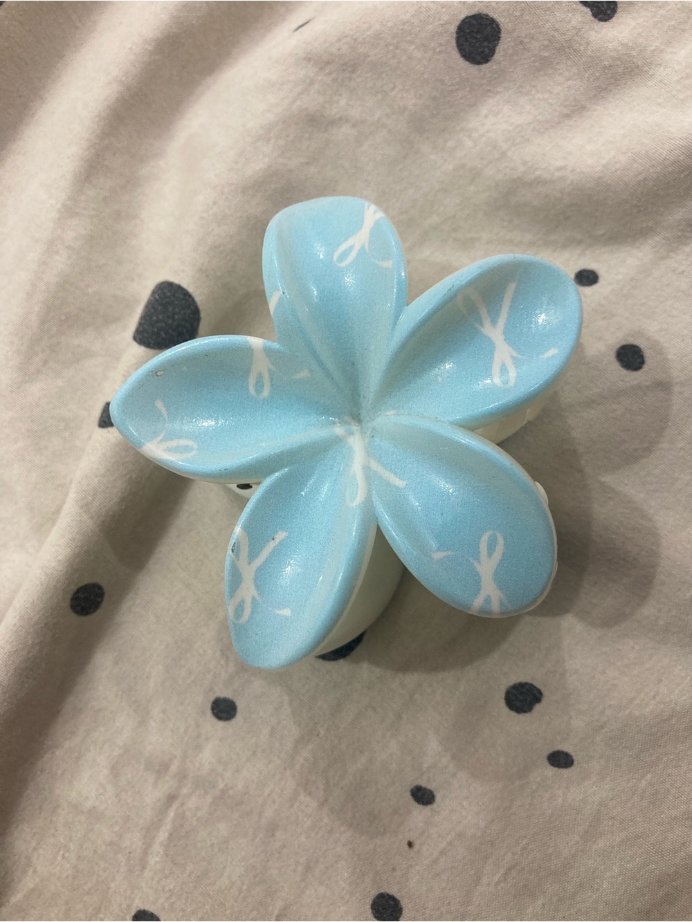 Blue Flower Hair Clip for Kids - Decorative Petal Design